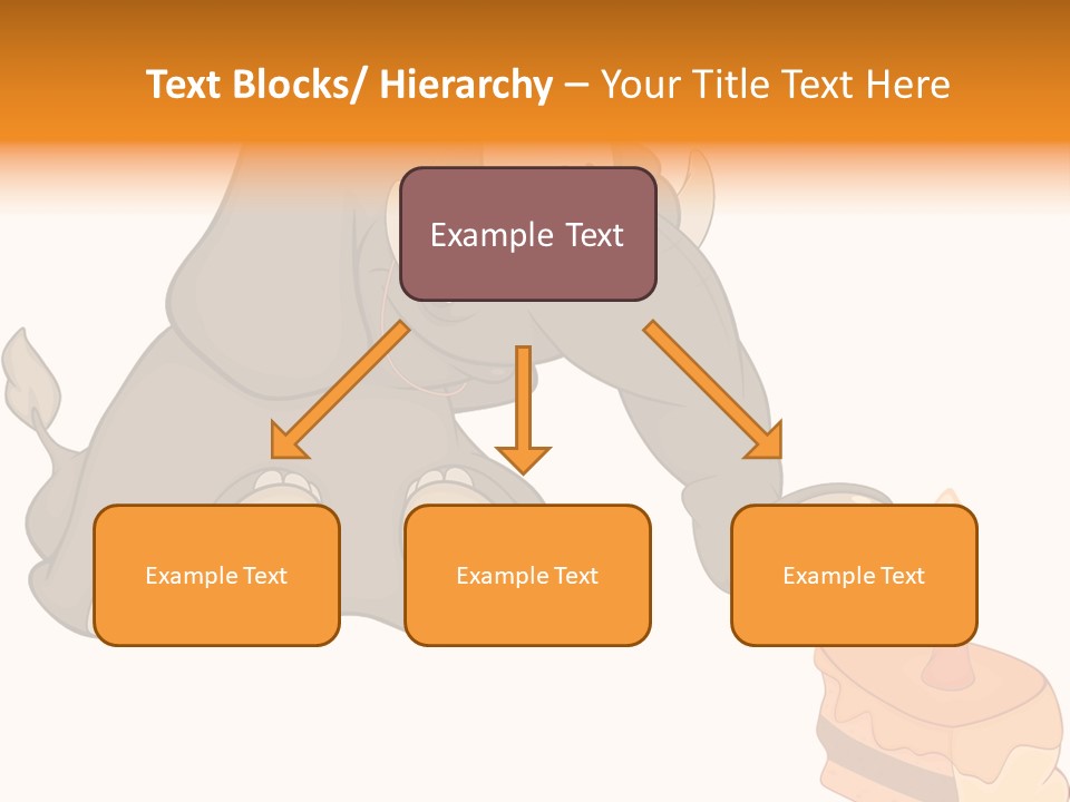 Cartoon Food Calf PowerPoint Template