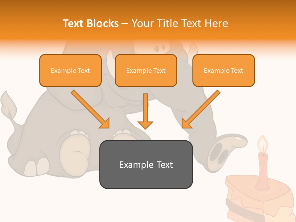 Cartoon Food Calf PowerPoint Template