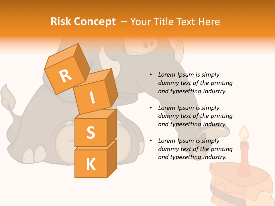 Cartoon Food Calf PowerPoint Template