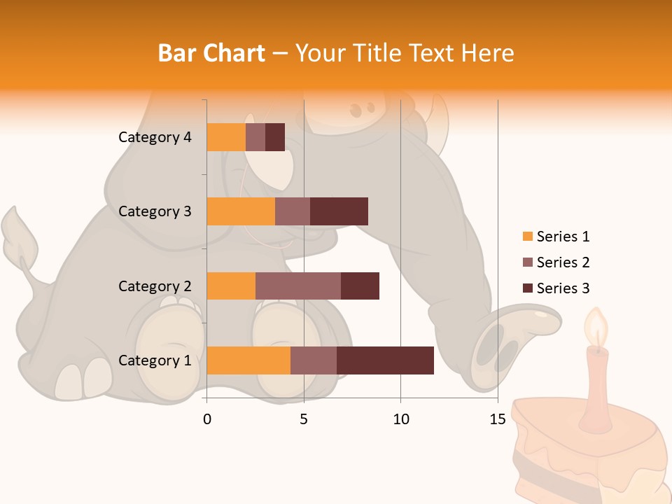 Cartoon Food Calf PowerPoint Template