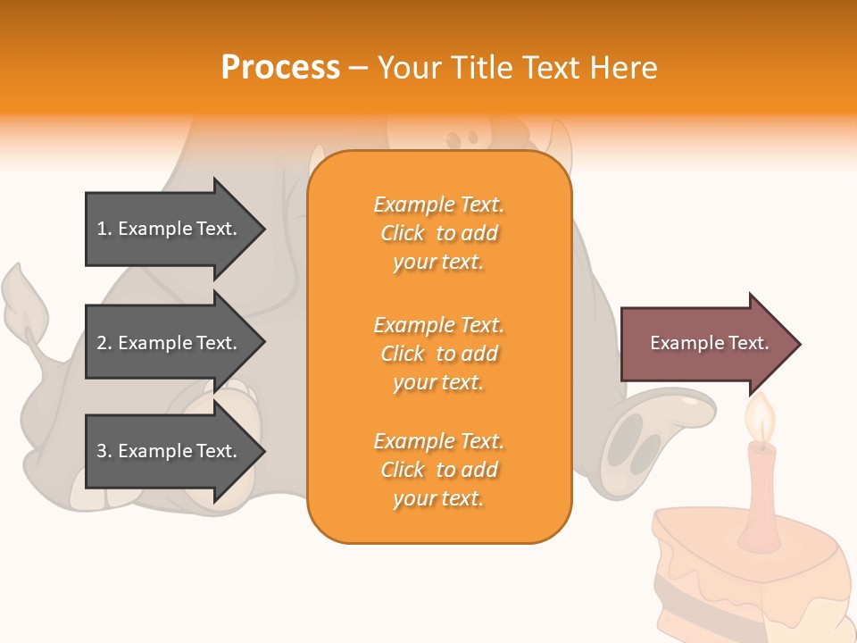 Cartoon Food Calf PowerPoint Template