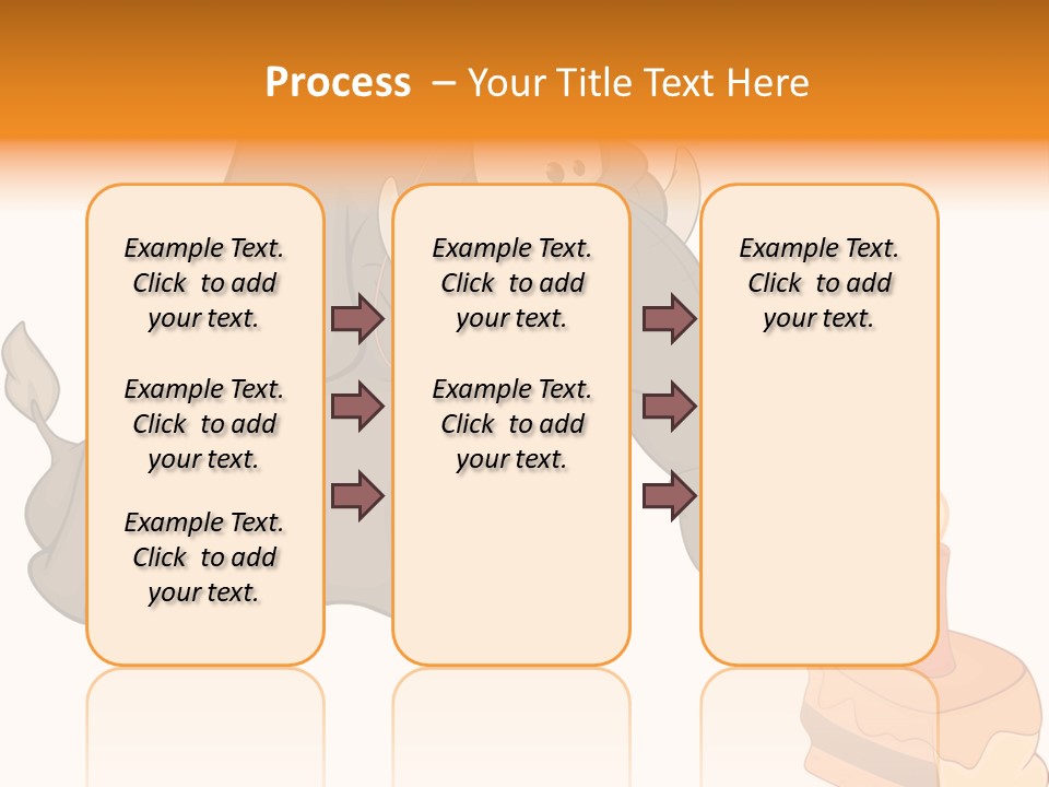 Cartoon Food Calf PowerPoint Template