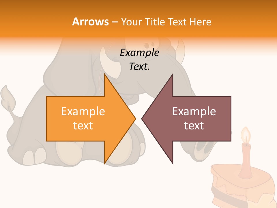 Cartoon Food Calf PowerPoint Template
