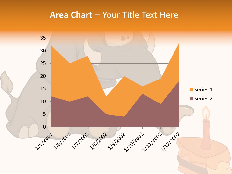 Cartoon Food Calf PowerPoint Template