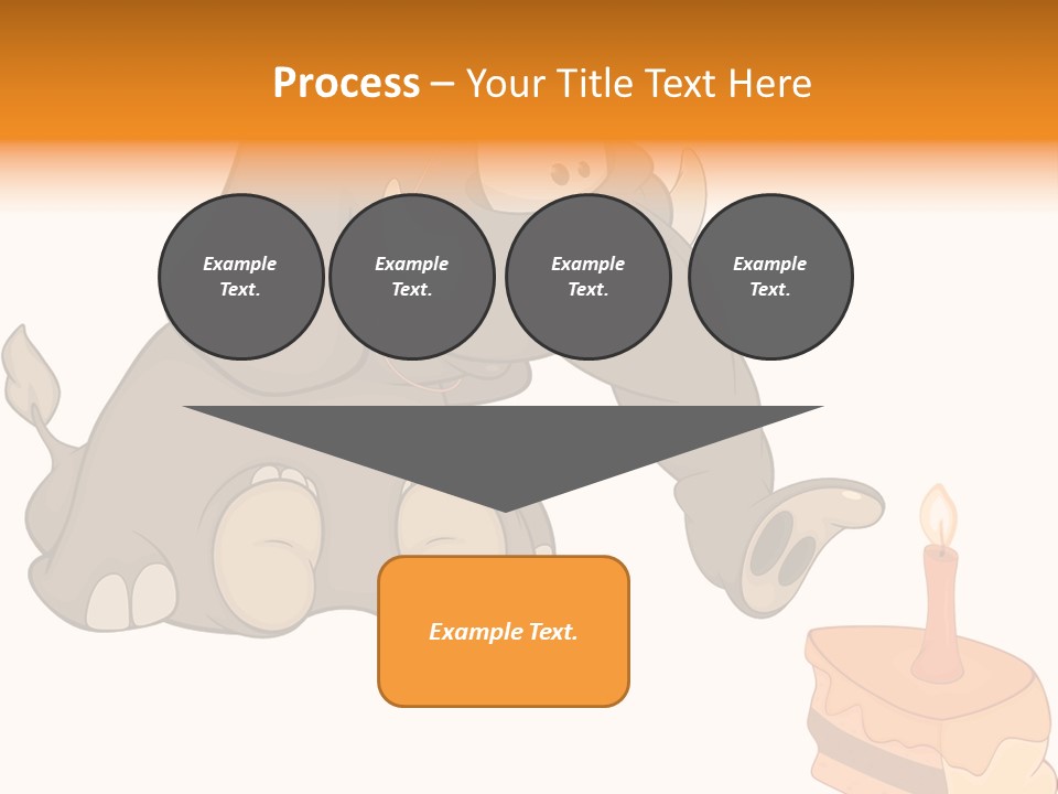 Cartoon Food Calf PowerPoint Template
