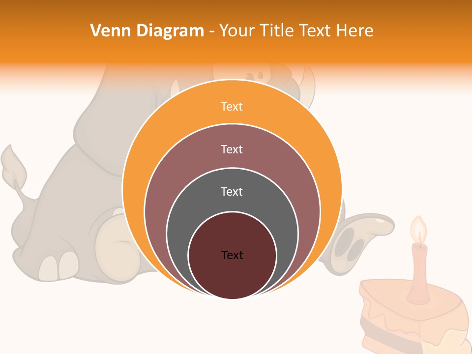 Cartoon Food Calf PowerPoint Template