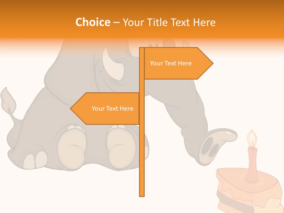 Cartoon Food Calf PowerPoint Template