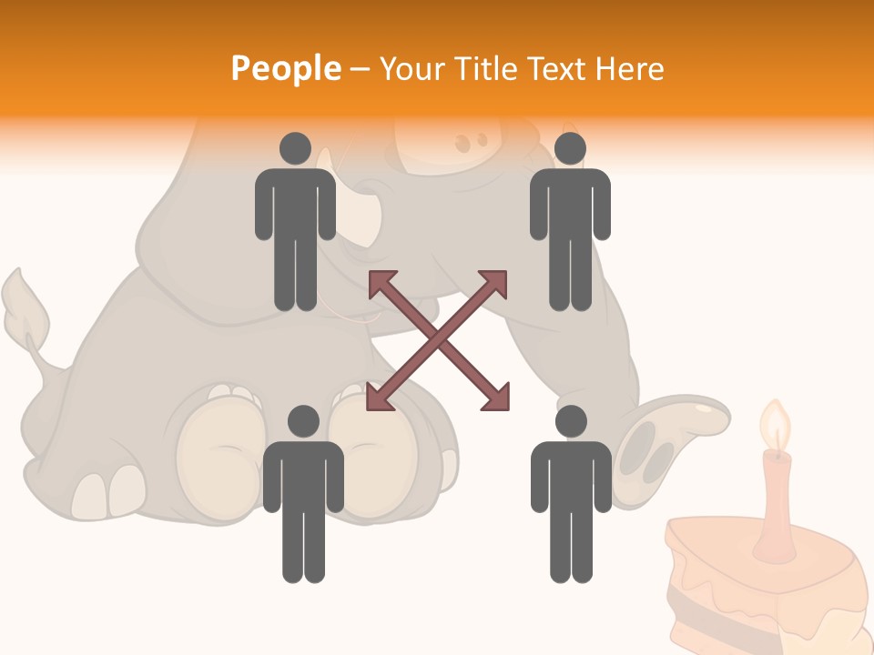 Cartoon Food Calf PowerPoint Template