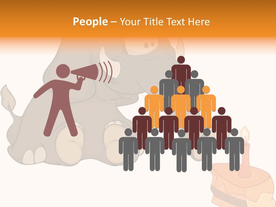 Cartoon Food Calf PowerPoint Template