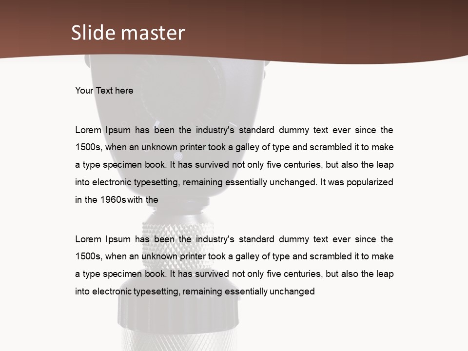 Exam Instrument White PowerPoint Template