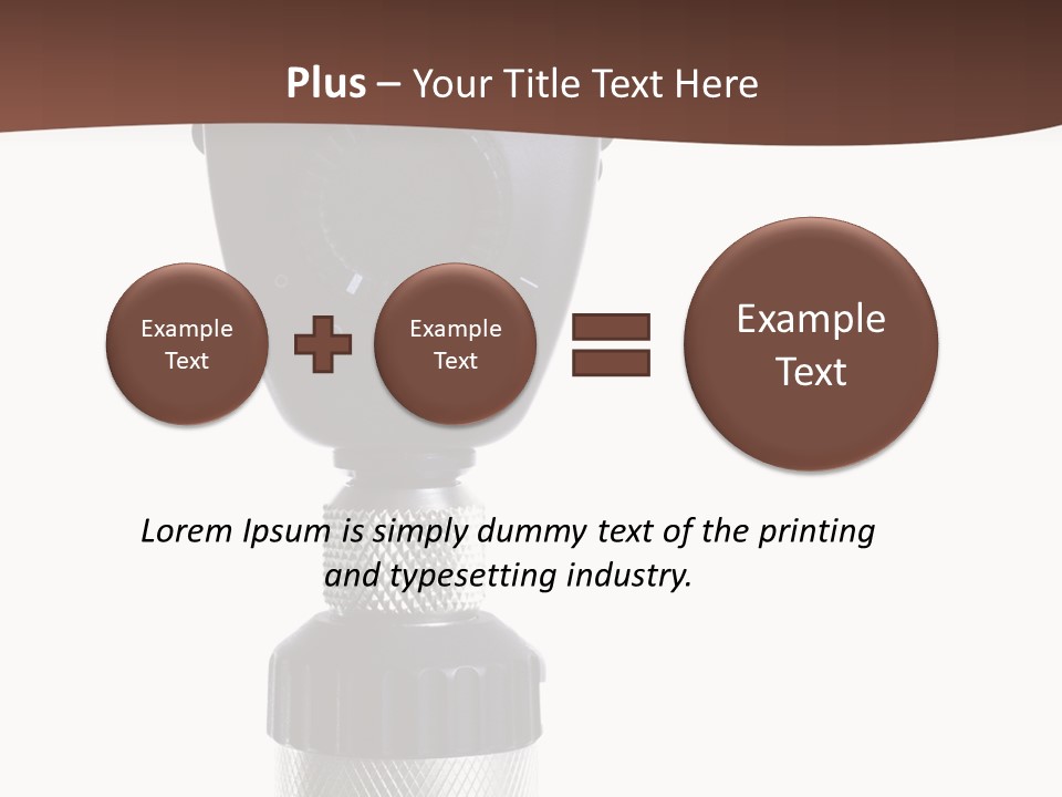 Exam Instrument White PowerPoint Template