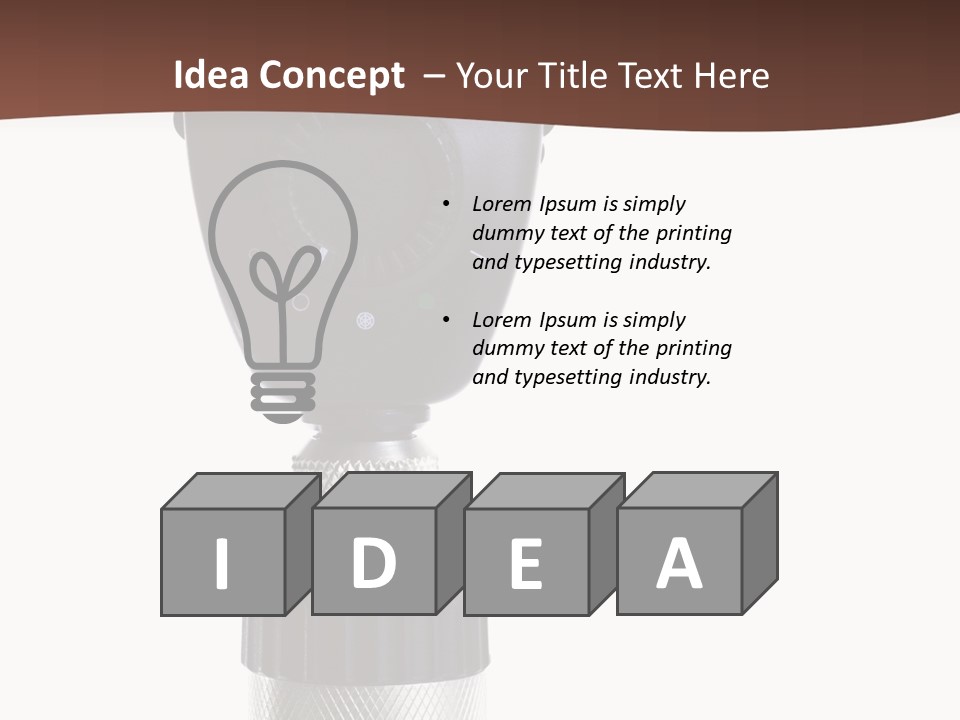 Exam Instrument White PowerPoint Template
