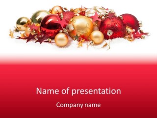 Celebration Ornaments Decorations PowerPoint Template