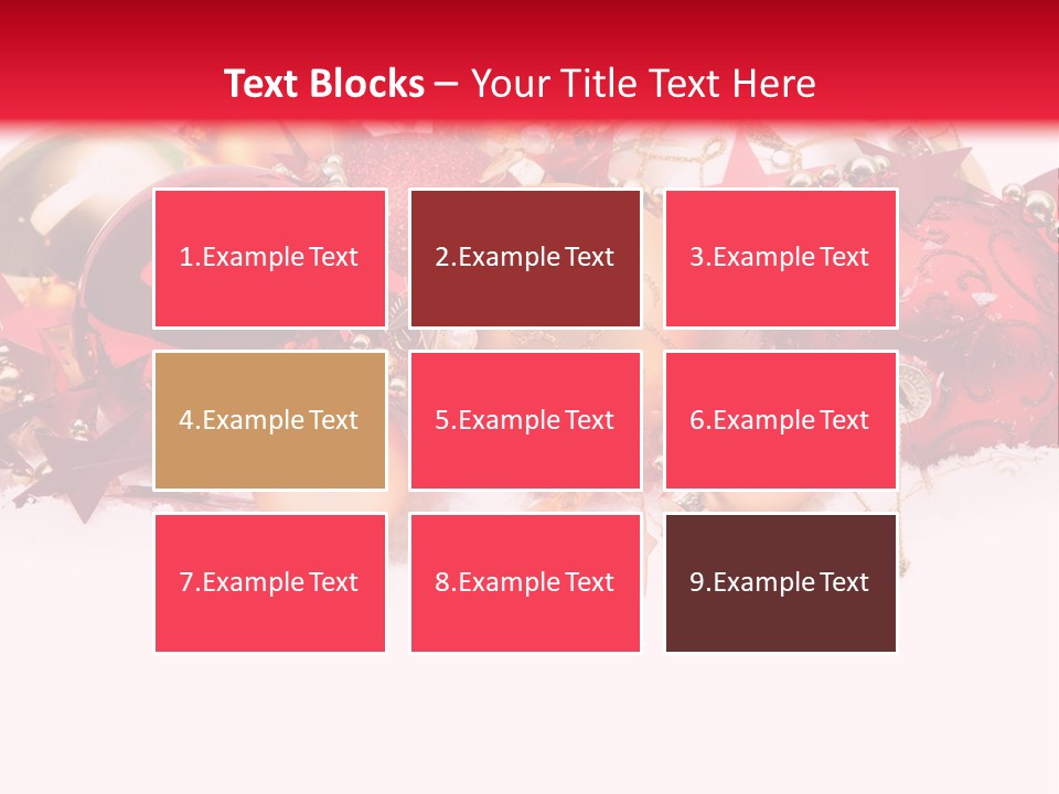 Celebration Ornaments Decorations PowerPoint Template