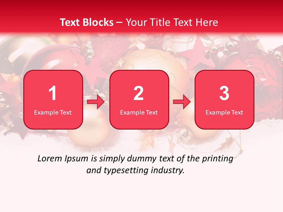 Celebration Ornaments Decorations PowerPoint Template