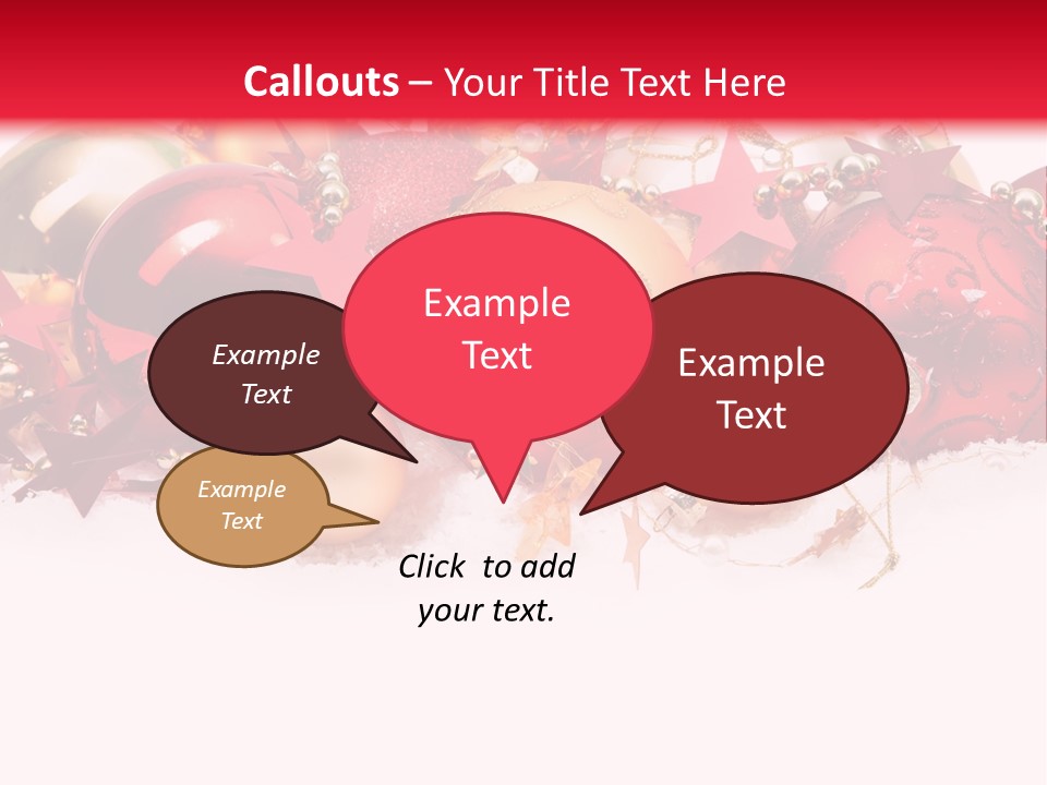 Celebration Ornaments Decorations PowerPoint Template