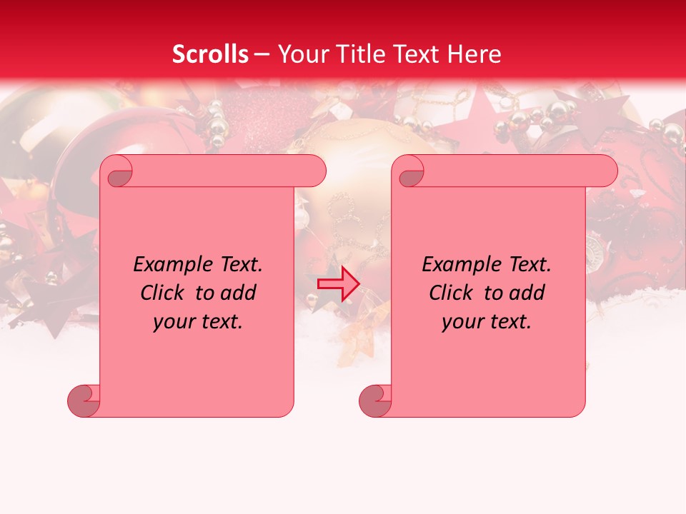 Celebration Ornaments Decorations PowerPoint Template