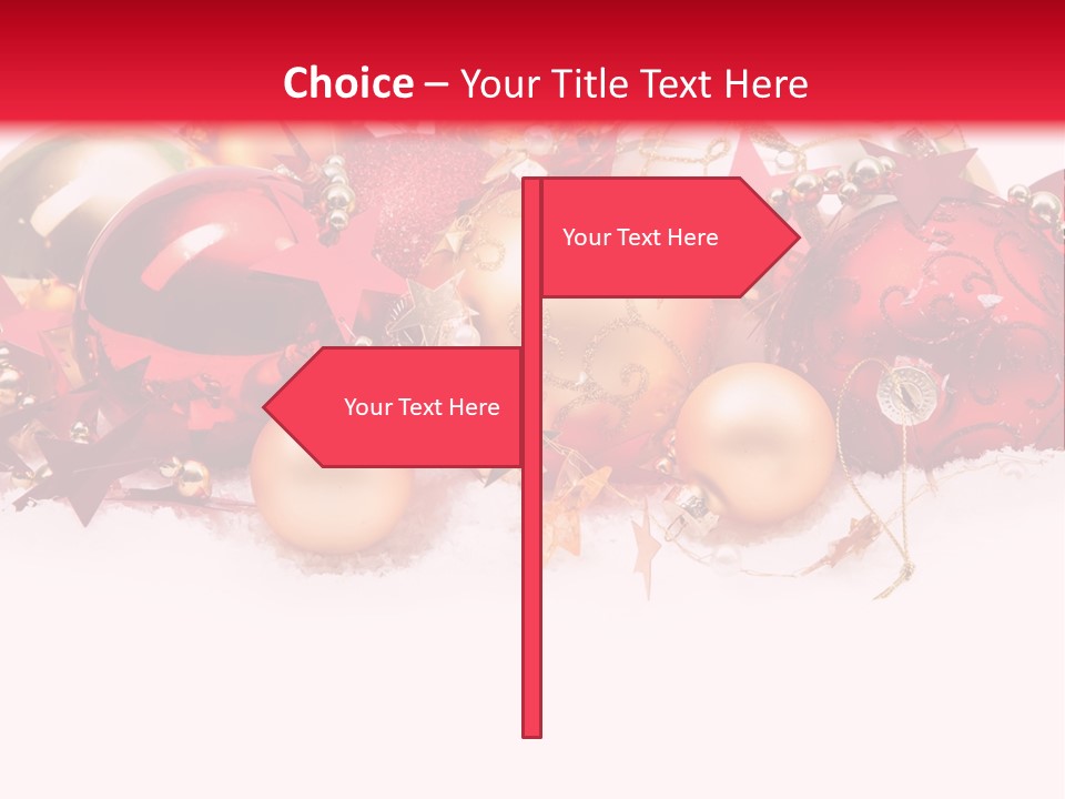 Celebration Ornaments Decorations PowerPoint Template