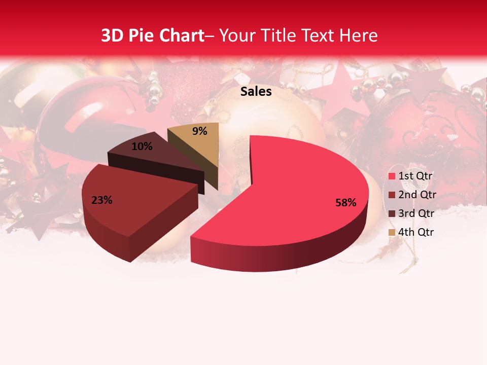 Celebration Ornaments Decorations PowerPoint Template