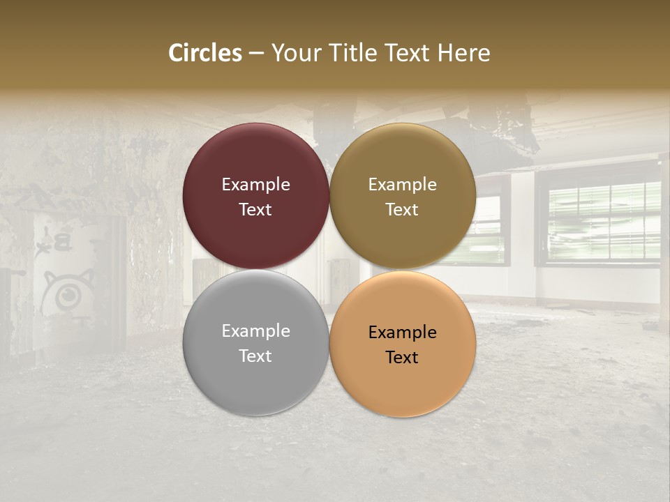 Deserted Home Damaged PowerPoint Template