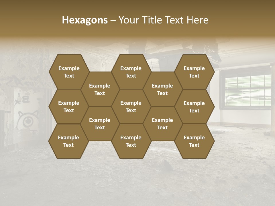 Deserted Home Damaged PowerPoint Template