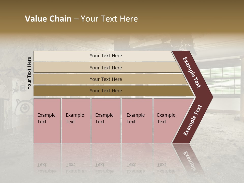 Deserted Home Damaged PowerPoint Template