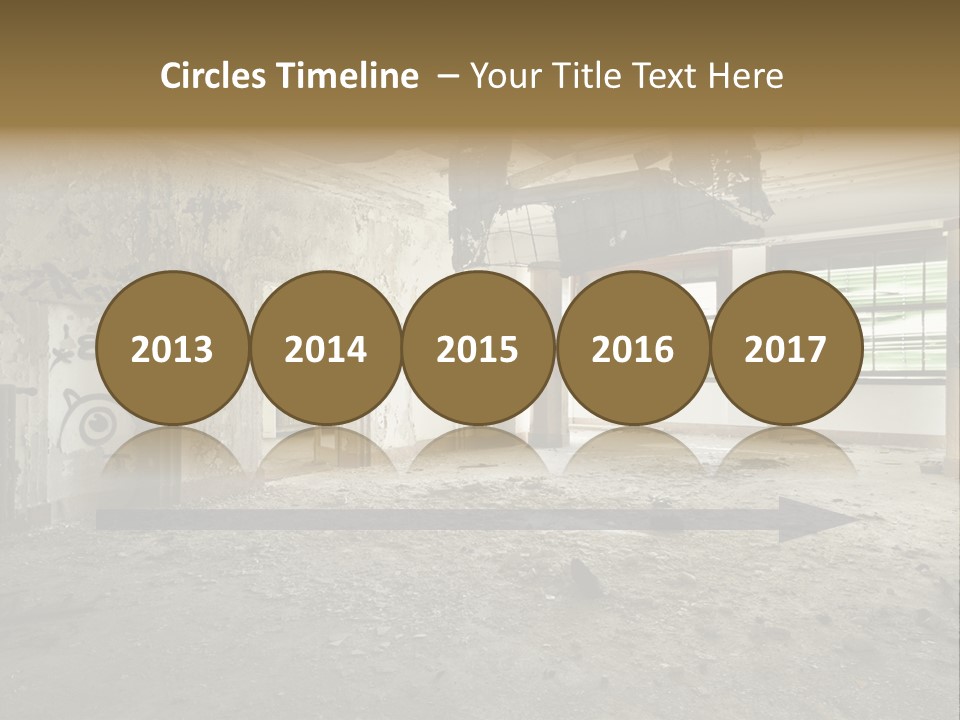 Deserted Home Damaged PowerPoint Template