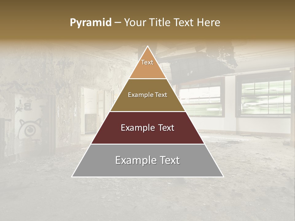 Deserted Home Damaged PowerPoint Template