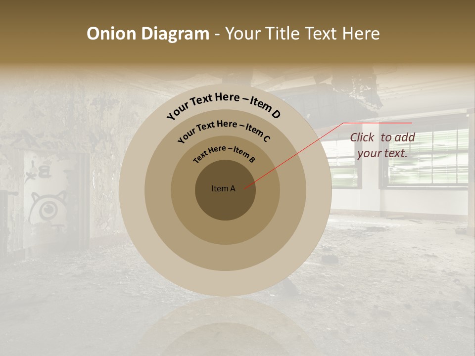 Deserted Home Damaged PowerPoint Template