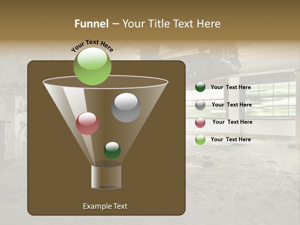Deserted Home Damaged PowerPoint Template