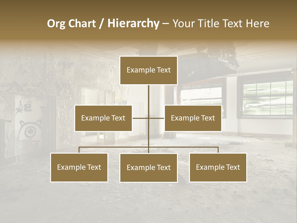Deserted Home Damaged PowerPoint Template
