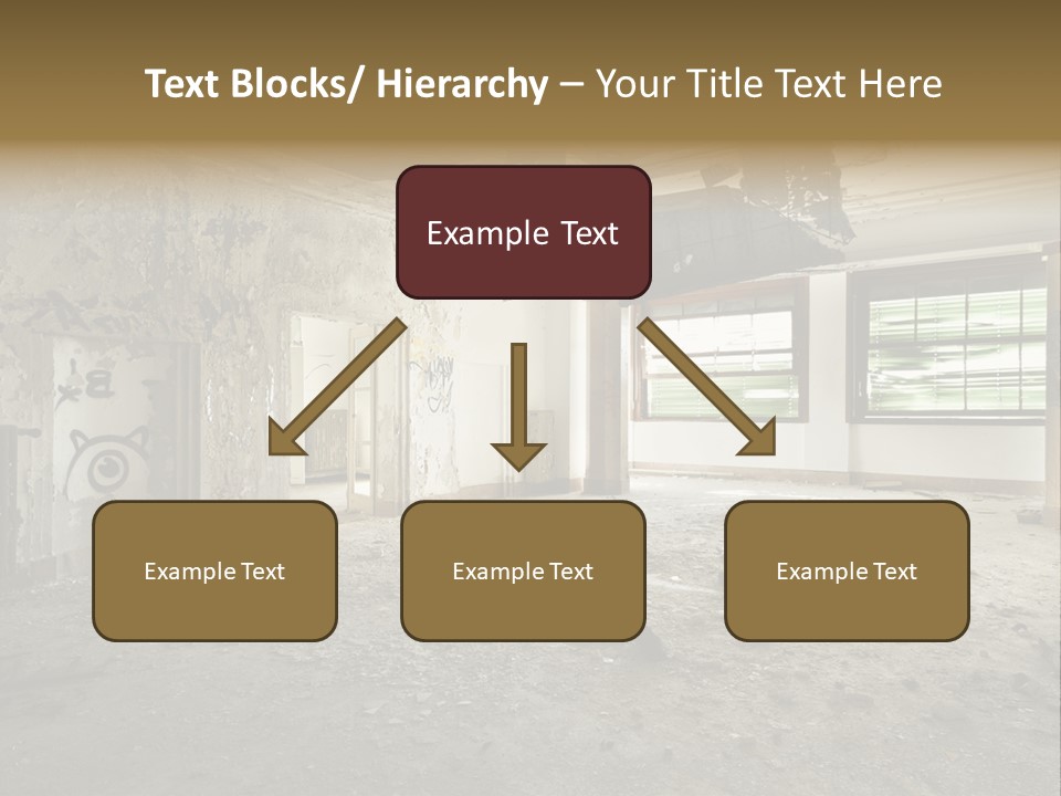 Deserted Home Damaged PowerPoint Template