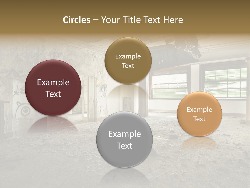 Deserted Home Damaged PowerPoint Template