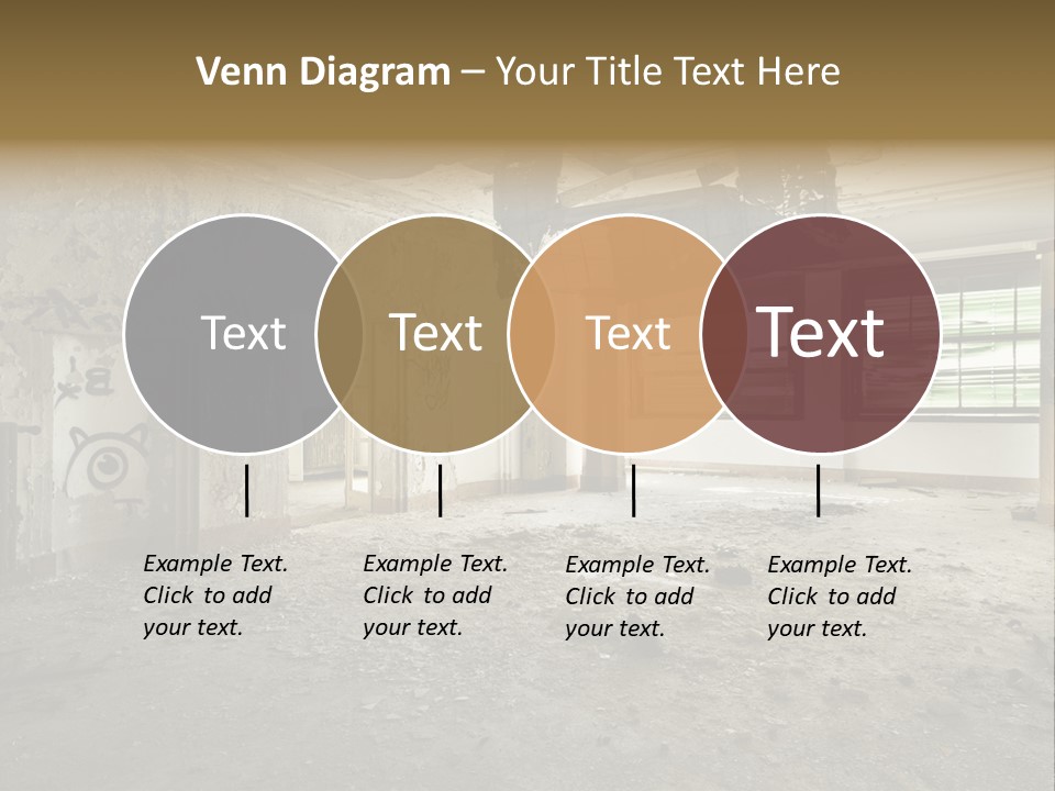 Deserted Home Damaged PowerPoint Template