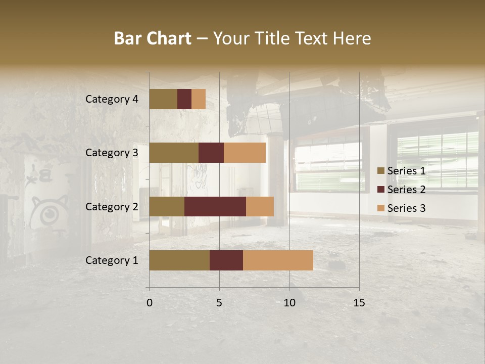 Deserted Home Damaged PowerPoint Template