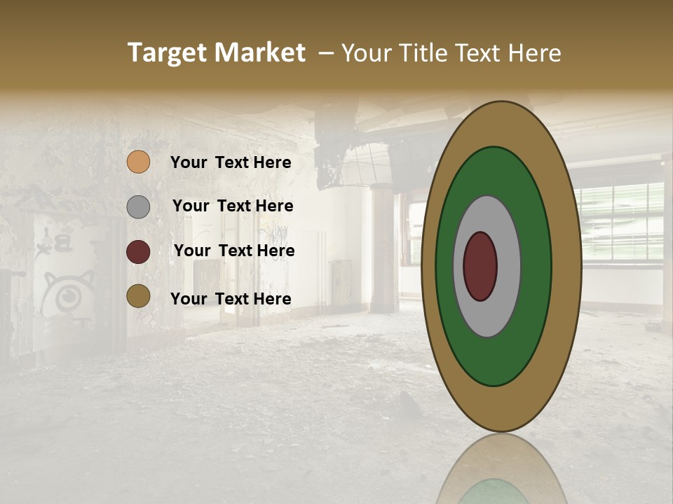Deserted Home Damaged PowerPoint Template