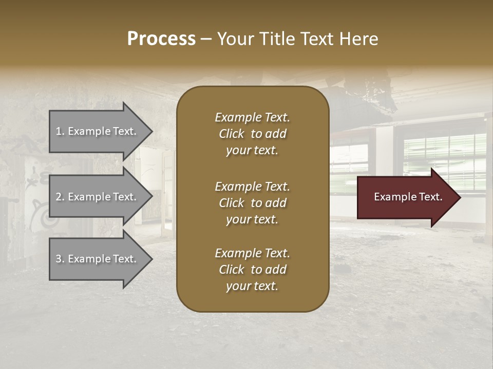 Deserted Home Damaged PowerPoint Template