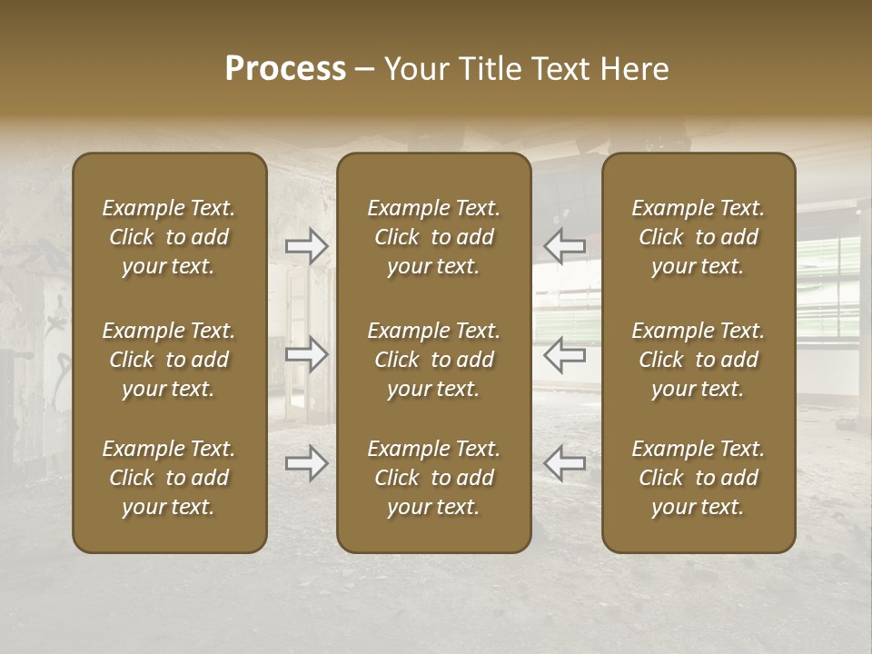 Deserted Home Damaged PowerPoint Template