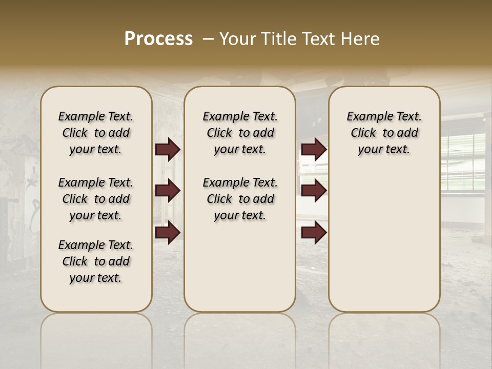 Deserted Home Damaged PowerPoint Template