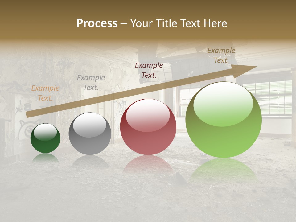 Deserted Home Damaged PowerPoint Template