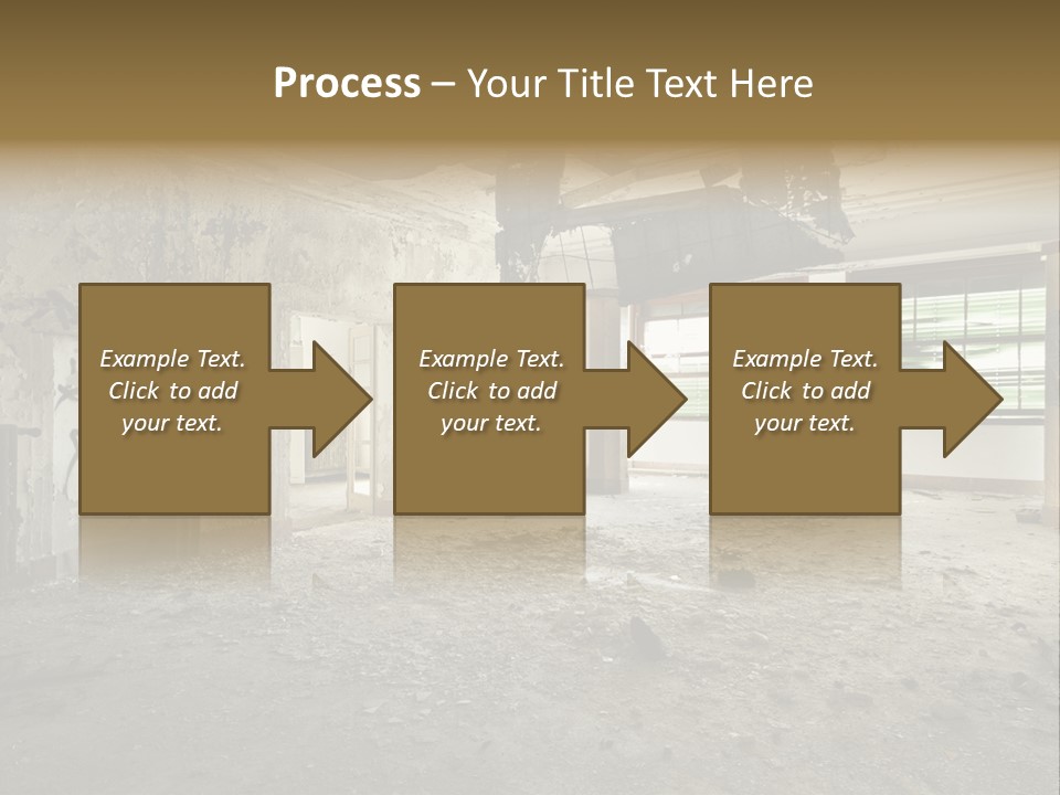 Deserted Home Damaged PowerPoint Template