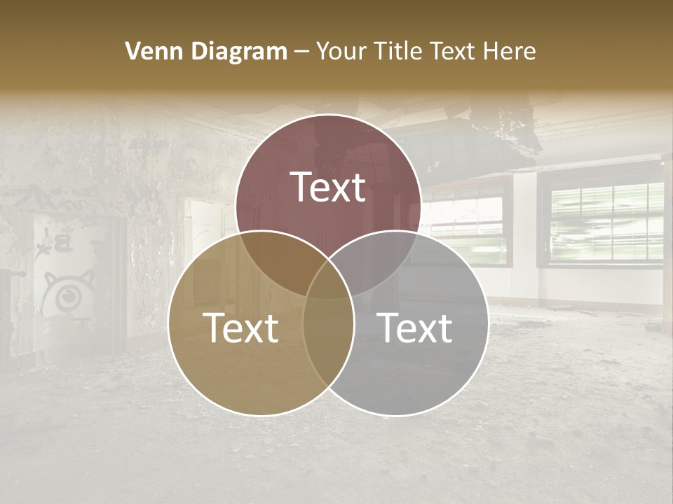 Deserted Home Damaged PowerPoint Template