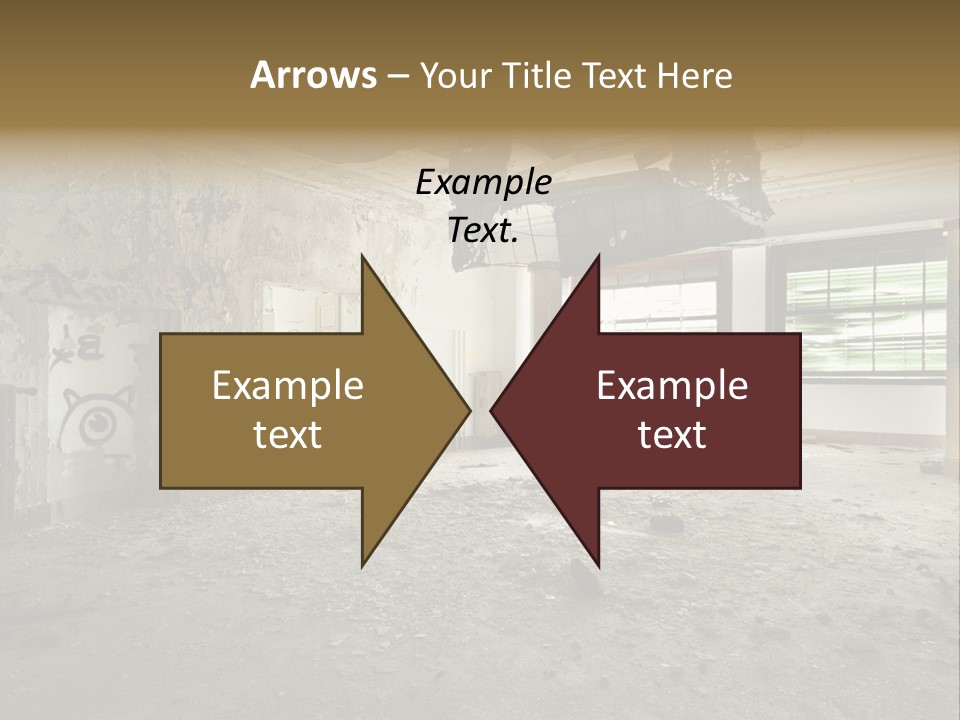 Deserted Home Damaged PowerPoint Template