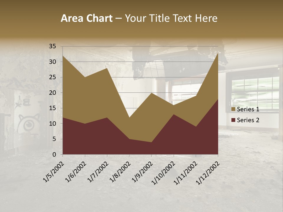 Deserted Home Damaged PowerPoint Template