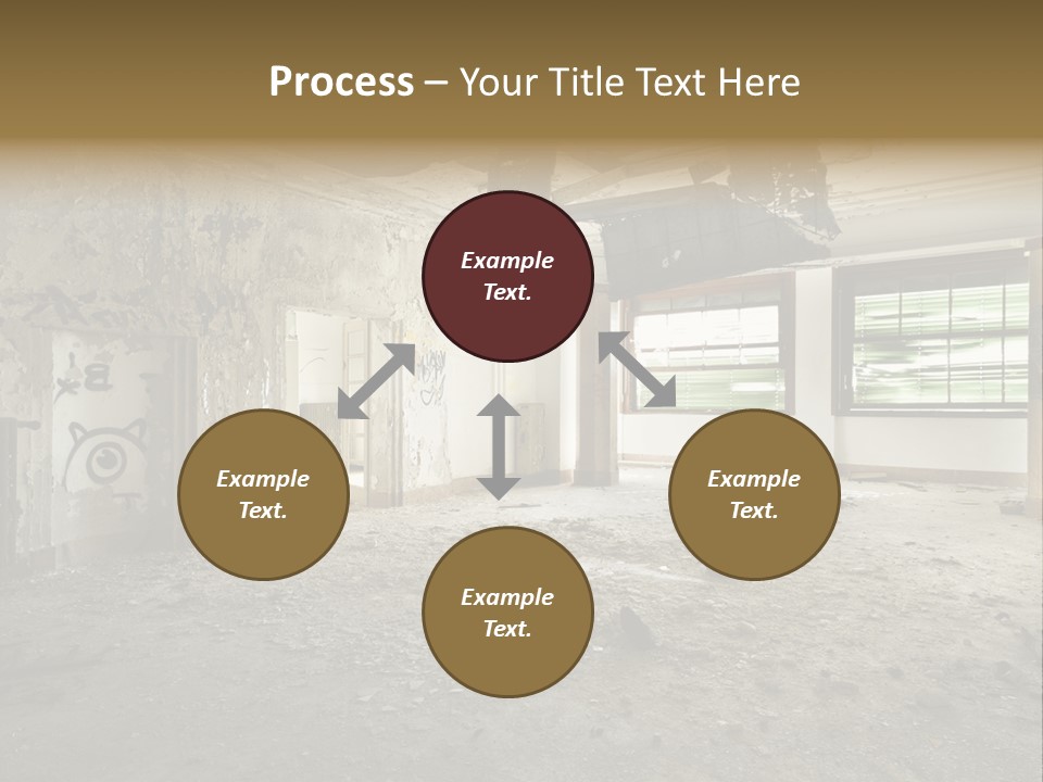 Deserted Home Damaged PowerPoint Template