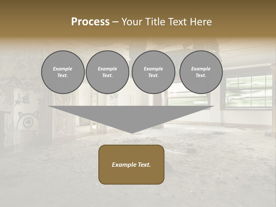 Deserted Home Damaged PowerPoint Template