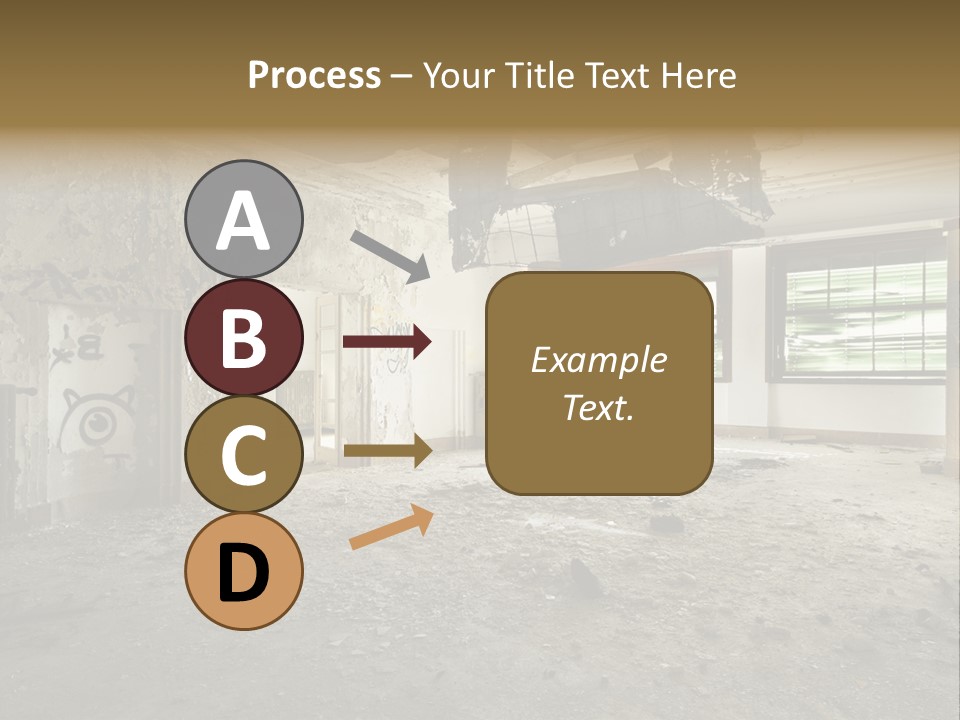 Deserted Home Damaged PowerPoint Template