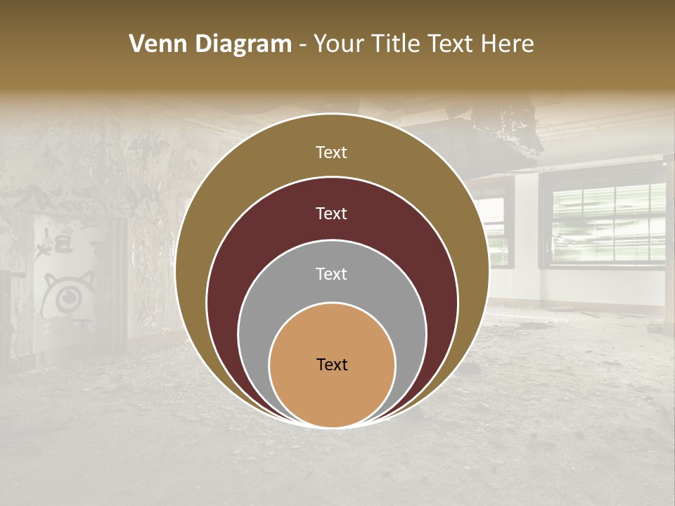 Deserted Home Damaged PowerPoint Template