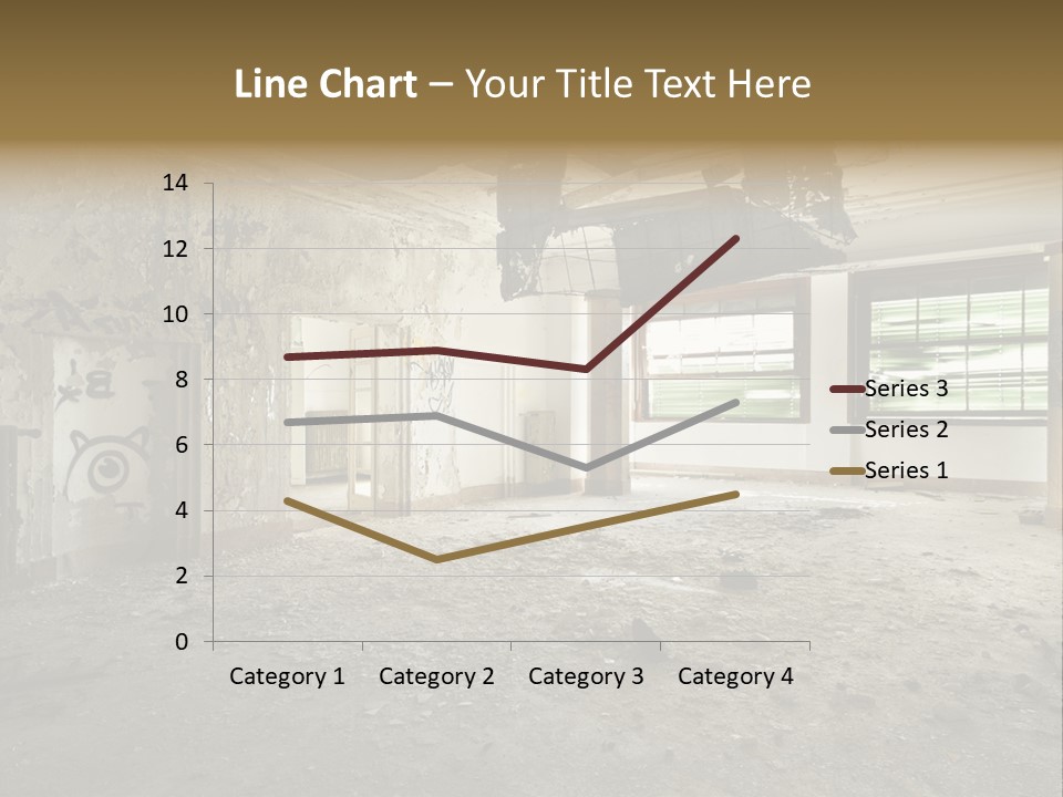 Deserted Home Damaged PowerPoint Template