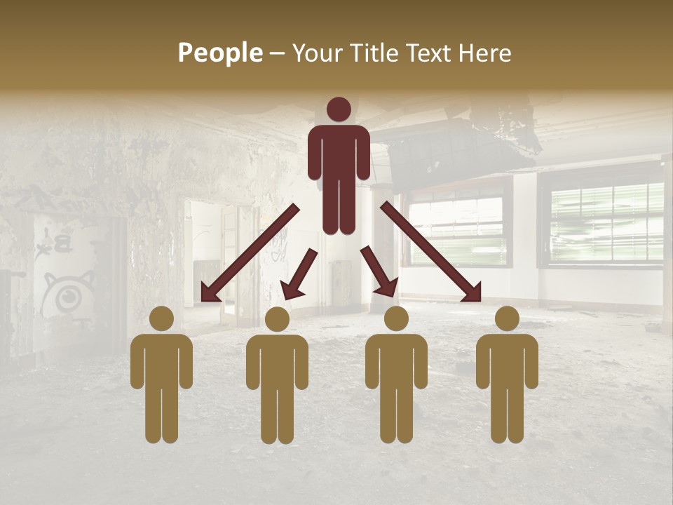 Deserted Home Damaged PowerPoint Template